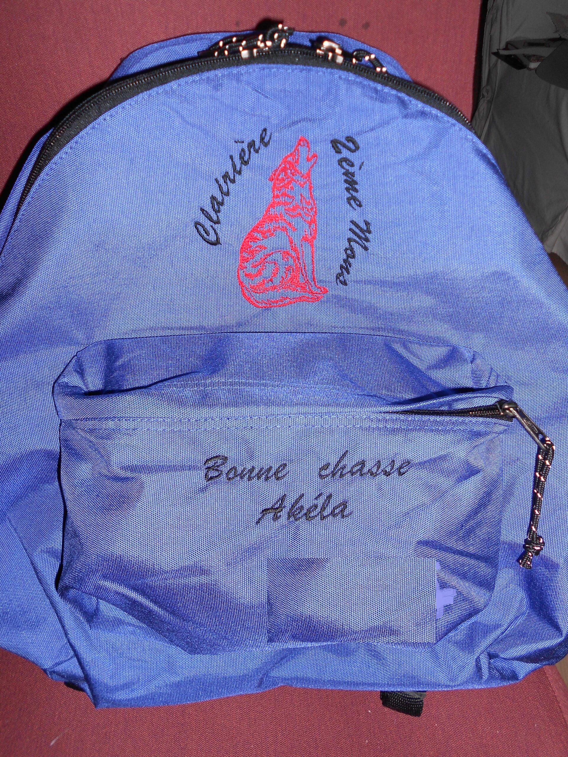 sac à dos brodé